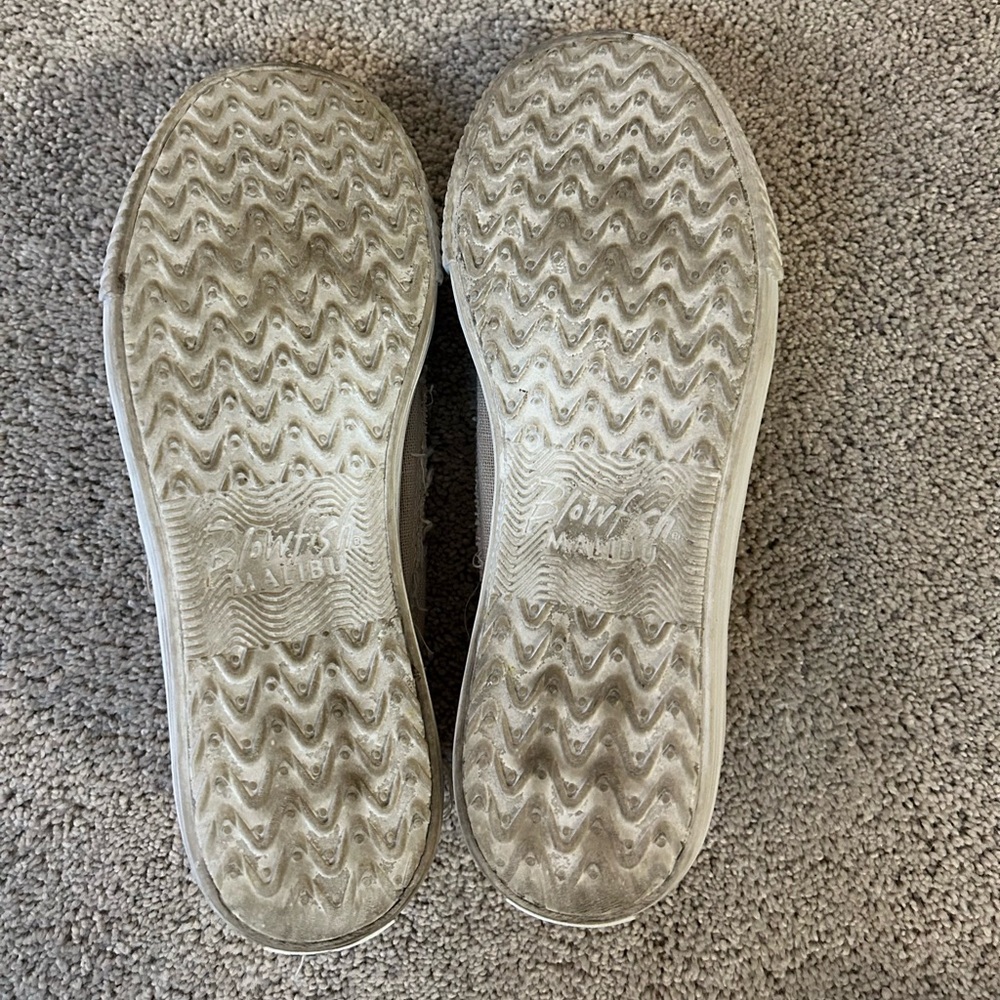 Blowfish Slip-On Sneakers - Beige with Pink and Gold Accents - Picture 5 of 5
